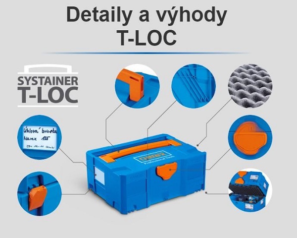 Výhody systainerů Narex T-LOC